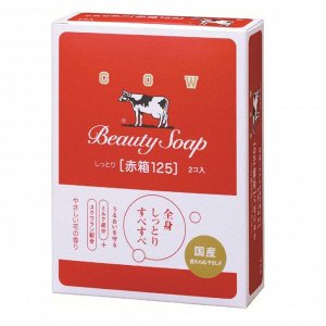 Мыло туалетное COW BRAND "Beauty Soap" аромат роз (2шт х125г), 250г
