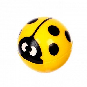 Мяч каучуковый «Божья коровка», 2,7 см, цвета МИКС