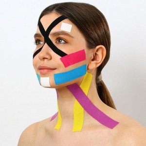Тейпы для лица и тела, ширина 2.5 см, длина 5 м, МИКС