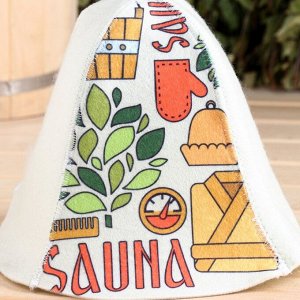Шапка для бани "Sauna"
