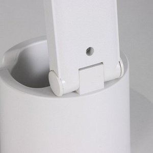 Настольная лампа сенсорная "Круги" с органайзером LED 20Вт АКБ USB белый 44х36х15 см