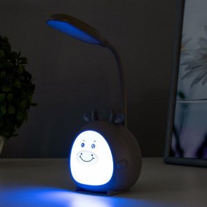 Настольная лампа "Сказочный лосяш" LED 3Вт USB серый 8,5х8х22 см