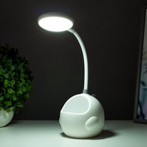 Настольная лампа "Динозаврик" LED 3Вт USB белый 10х9,5х34 см