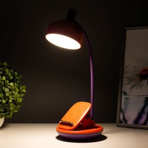Настольная лампа Эдельс LED 3Вт 3000-6000К USB АКБ оранжевый 12,5х12,5х39,5 см