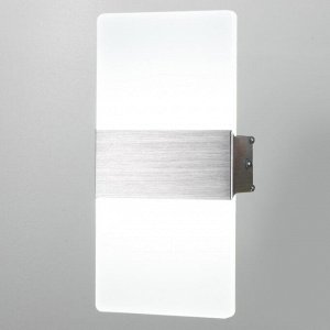 Бра Лайн LED 12Вт 6000К серебро 11х21 см