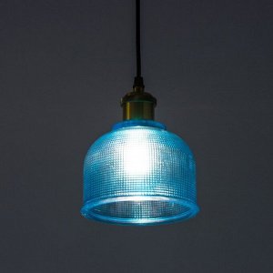 Светильник "Шарлотта" E27 40Вт голубой 15х15х120 см