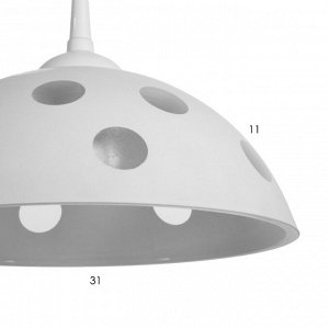 Светильник BayerLux Колпак "Верджи" 1 лампа E27 40Вт белый д.300