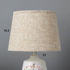 Настольная лампа Флоренция E14 40Вт белый 22х22х35 см RISALUX