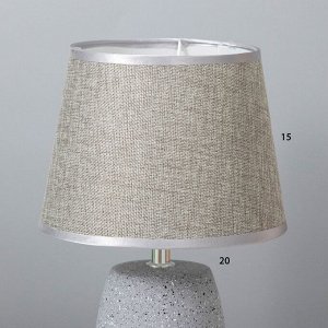 Настольная лампа Дива E14 40Вт серый 22х22х34 см RISALUX