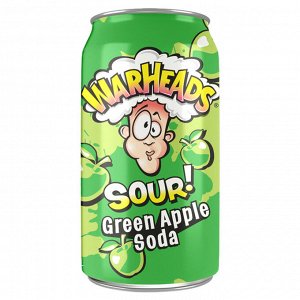 Напиток WarHeads Sour Green Apple Soda 355ml
