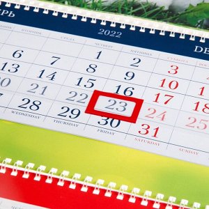 Календарь квартальный, трио "Символ года - 2" 2023 год, 5 постеров, А2