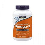 Омега - 3, Жирные кислоты NOW Omega 3 Molecularly Distilled 200 softogel