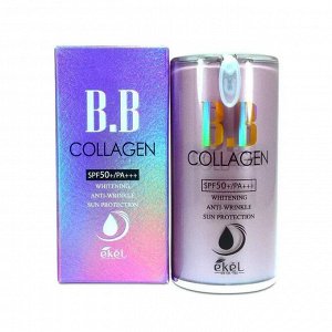 Ekel BB крем для лица с коллагеном / BB Collagen Whitening Anti-Wrinkle Sun Protector 50+/PA (Pump), 50 мл