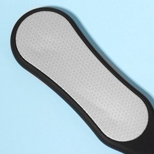 Тёрка для ног, лазерная, двусторонняя, 25,5 см, цвет чёрный