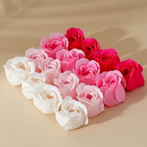 Мыло твердое лепестковое «Цвети от счастья», 16 шт, цвет розовый
