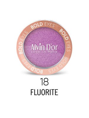 ALVIN D'OR AES-19 Тени для век одинарные сатиновые BOLD EYES (18- флюорит) NEW!