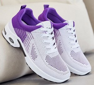 Кроссовки облегченные текстильные дышащие, фиолетовый