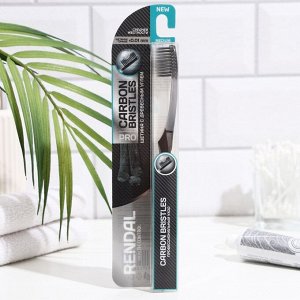 Зубная щётка Rendall средней жёсткости с углем Carbon Bristles, 1 шт МИКС