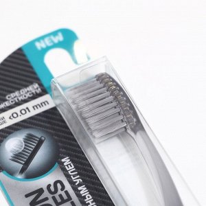 Зубная щётка Rendall средней жёсткости с углем Carbon Bristles, 1 шт МИКС