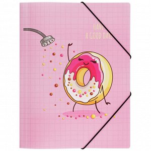 Папка на резинке MESHU ""Donuts life"" А4, 500мкм