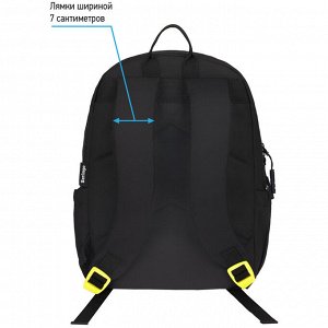 Рюкзак Berlingo Light ""Angel black"" 39,5*28*16см, 2 отделения, 3 кармана, уплотненная спинка
