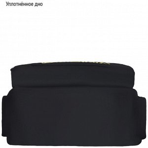 Рюкзак Berlingo Light ""Angel black"" 39,5*28*16см, 2 отделения, 3 кармана, уплотненная спинка