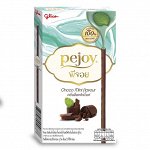 Бисквитные палочки                             с шоколадной начинкой                        и мятным вкусом                                                    Pejoy Choco Mint Flavour 47g