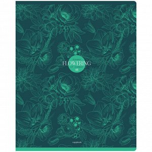 Тетрадь 48л., А5, клетка BG ""Flowering""