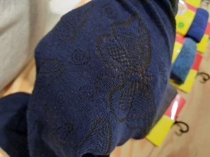 Колготки для девочек ажурные темных школьных расцветок цвета Микс, без выбора