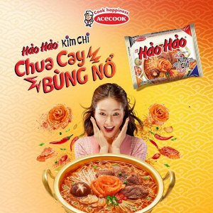 Пшеничная лапша HAOHAO вкус ким-чи