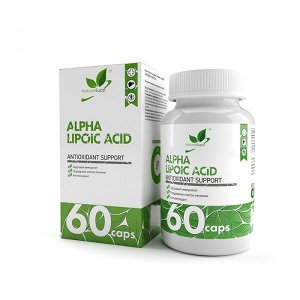 Добавки для здоровья NaturalSupp Alpha lipoic acid 100mg 60 caps