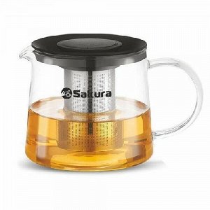 Чайник заварочный SAKURA 0,6л SA-TP02-06 боросиликатное