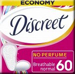 DISCREET Женские гигиенические прокладки на каждый день Normal Trio, 60 шт.