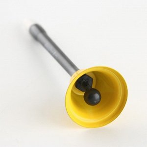Ручка-колокольчик «Золотой учитель», пластик, синяя паста, 0.8 мм