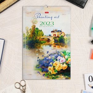Календарь перекидной на ригеле "Живопись" 2023 год, 30х45 см