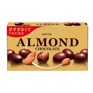Миндаль в шоколаде , Lotte, 86гр.