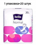 Прокладки женские классические Bella Normal (БЕЗ КРЫЛЬЕВ) 20 шт в упаковке