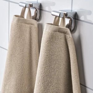 VÅGSJÖN, Банное полотенце, светло-бежевый, 70x140 см