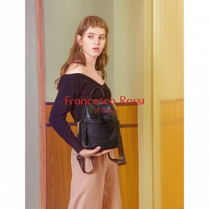 Alessandra Базовый портфель для долгих прогулок. Идеальный вариант под любой стиль одежды, представлен в черном цвете и выполнен из качественной гладкой кожи. Снаружи есть большой отдел на молнии, в к