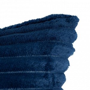 Чехол на подушку  цв.синий,40 х 40 см, велсофт, 100% п/э