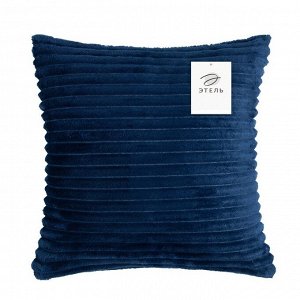 Чехол на подушку  цв.синий,40 х 40 см, велсофт, 100% п/э