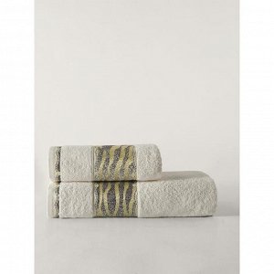 Комплект махровых полотенец Ivory, размер 50x90 см, 70x140 см, цвет кремовый