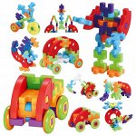 Конструктор строительный Building Blocks 102 детали. Большая вариативность. Крутое качество
