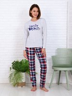 Пижама с брюками, принт &quot;Sweet Dreams&quot; (870-1)
