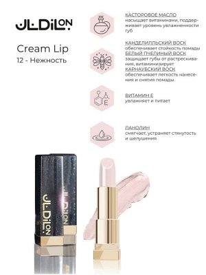 Dilon помада для губ кремовая Comfort Cream Lip тон 12 Нежность
