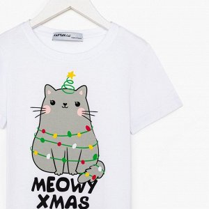 Пижама детская KAFTAN "MEOWY XMAS" , 30 (98-104)