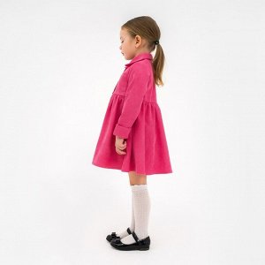 Платье детское KAFTAN "Velvet", р. 30 (98-104), ярко-розовый