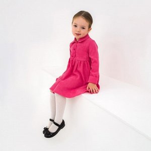 Платье детское KAFTAN "Velvet", р. 30 (98-104), ярко-розовый