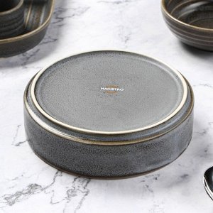 Салатник фарфоровый с высоким бортом Magistro Urban, 500 мл, d=15 см, цвет серый