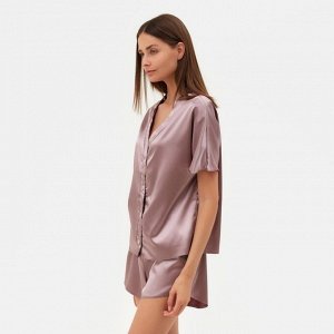 Пижама (сорочка, шорты) женская MINAKU: Light touch цвет фиолетовый